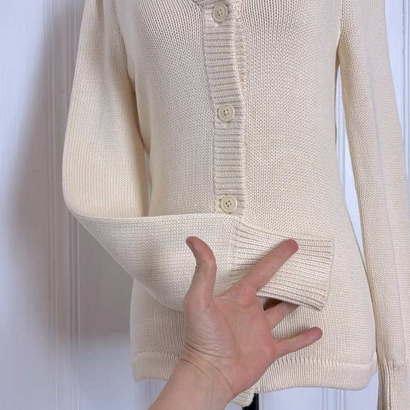 POLO JEAN COMPANY by RALPH LAUREN vintage cream cardigan - Picture 5 of 10